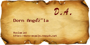 Dorn Angéla névjegykártya